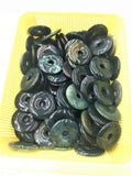 Moss Agates Donuts Shape Stone Beads 5pcs/lot