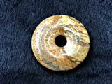 Natural Picture Jasper Donut Shape Stone Beads 5pcs/lot