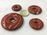 Red Jaspers Natural Stone Donuts Beads 5pcs/lot