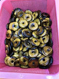 5pcs/lot Natural Stone Beads: Tigereye 30mm-50mm Donut Shape for Jewelry Making