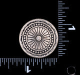 30mm Antique Silver Tribal Sun Flower Leathercraft Concho