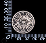 30mm Antique Silver Tribal Sun Flower Leathercraft Concho