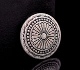 30mm Antique Silver Tribal Sun Flower Leathercraft Concho