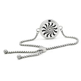 30mm Aromatherapy Locket Bracelet Essential Oil Diffuser Stainless Steel Bangle