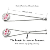 30mm Aromatherapy Locket Bracelet Essential Oil Diffuser Stainless Steel Bangle