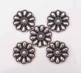 30mm Bling Silver Western Cowboy Horse Saddles Leathercraft Concho Lot 10pcs
