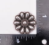 30mm Bling Silver Western Cowboy Horse Saddles Leathercraft Concho Lot 10pcs