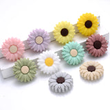 30mm Cartoon Flower Silicone Bead 10Pcs Food Teether Chew Bead