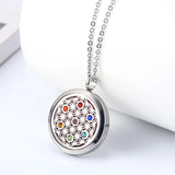 30mm Chakra Aromatherapy Locket Pendant - Diffuser Perfume Locket