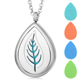 Heart Drop 30mm Oil Diffuser Locket Necklace +10 Pads