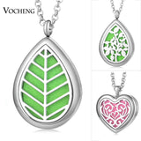 Heart Drop 30mm Oil Diffuser Locket Necklace +10 Pads