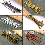 2000pcs 30mm Flat Head Pins Wholesale Jewelry Findings