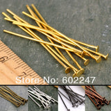 2000pcs 30mm Flat Head Pins Wholesale Jewelry Findings