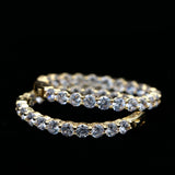 30mm Plated Small Hoop Earrings Set - Wedding Jewelry Women