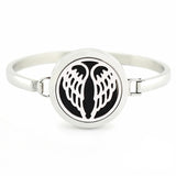 30mm Magnetic Round Locket Stainless Steel Aromatherapy Bangle
