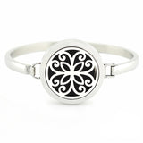 30mm Magnetic Round Locket Stainless Steel Aromatherapy Bangle