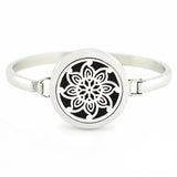 30mm Magnetic Round Locket Stainless Steel Aromatherapy Bangle