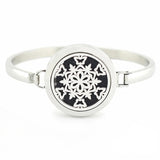30mm Magnetic Round Locket Stainless Steel Aromatherapy Bangle