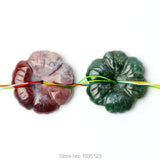 30mm Agates Flower Shape Beads Strand 10Pcs DIY Jewellery Making