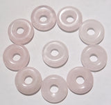 30mm Natural Stone Donut Pendant Charms for DIY Jewelry Making