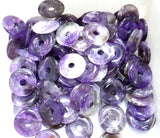 6pcs Natural Stone Donut Pendant Charms for DIY Jewelry Making