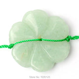 Green Aventurine Flower Shape Loose Beads Strand 10Pcs DIY Jewellery Making