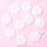 30mm Natural Jades Flower Shape Beads Strand 10Pcs DIY Jewellery Making