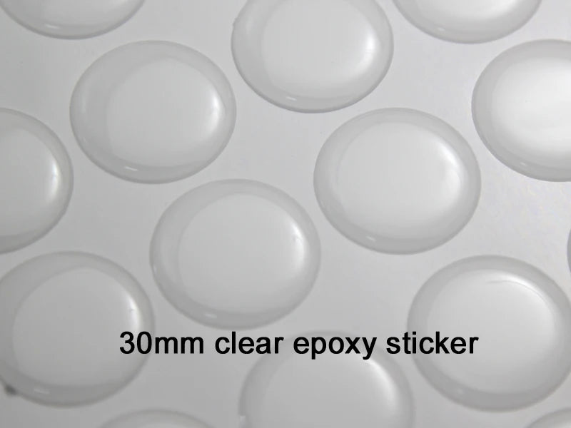 30mm Round Clear Epoxy Dots for DIY Crafts 3D Jewelry Making