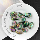 30mm Abalone Shell Pendant Charm Necklace Earrings