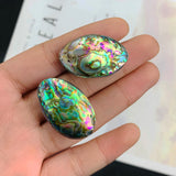 30mm Abalone Shell Pendant Charm Necklace Earrings
