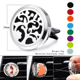 30mm Tree of Life Car Aromatherapy Diffuser Gift Set with 8 Replacement Pads