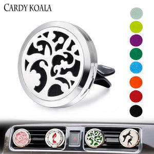 30mm Tree of Life Car Aromatherapy Diffuser Gift Set with 8 Replacement Pads