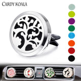 30mm Tree of Life Car Aromatherapy Diffuser Gift Set with 8 Replacement Pads