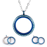30mm Waterproof Memory Locket for Women - Stainless Steel Floating Locket Neckla