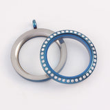 30mm Waterproof Memory Locket for Women - Stainless Steel Floating Locket Neckla