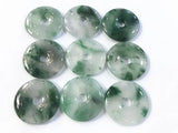 Natural Stone Chalcedony Donut Charms Pendants 2pcs