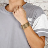 30mm Stainless Steel Mesh Bracelet Men Charm High Bracelet for Boyfriend
