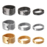 30mm Stainless Steel Mesh Bracelet Men Charm High Bracelet for Boyfriend