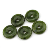 30mm Canadian Jade Stone Bead Donut Shape DIY Loose Bead