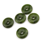 30mm Canadian Jade Stone Bead Donut Shape DIY Loose Bead