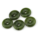 30mm Canadian Jade Stone Bead Donut Shape DIY Loose Bead