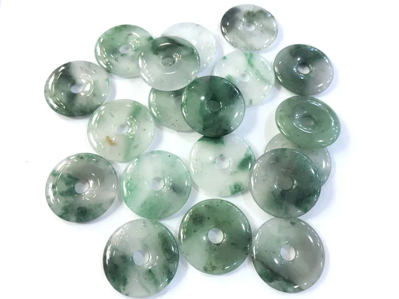 30mm Chalcedony Donut Pendant Necklace for Jewelry Making