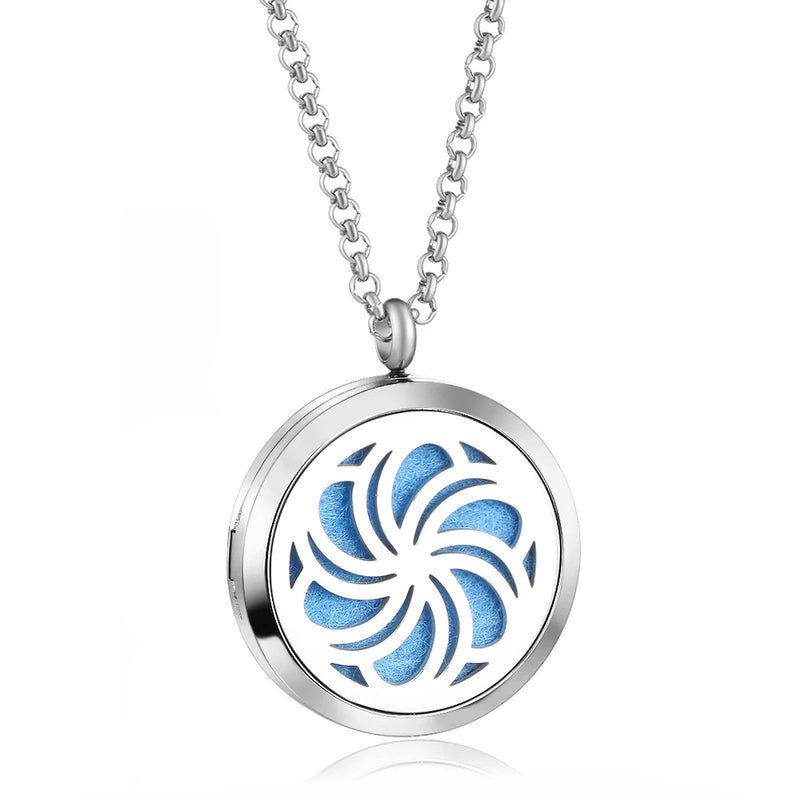 30mm Perfume Pendant Necklace with Photo Frame Box