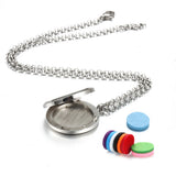 30mm Perfume Pendant Necklace with Photo Frame Box