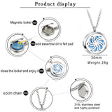 30mm Perfume Pendant Necklace with Photo Frame Box