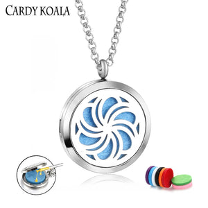 30mm Perfume Pendant Necklace with Photo Frame Box