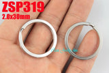 30mm Stainless Steel Key-ring Split Key Rings DIY Accessories 100pcs ZSP319
