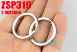 30mm Stainless Steel Key-ring Split Key Rings DIY Accessories 100pcs ZSP319
