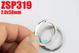 30mm Stainless Steel Key-ring Split Key Rings DIY Accessories 100pcs ZSP319