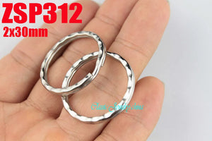 30mm Stainless Steel Key-ring Split Key Rings DIY Accessories 100pcs ZSP312